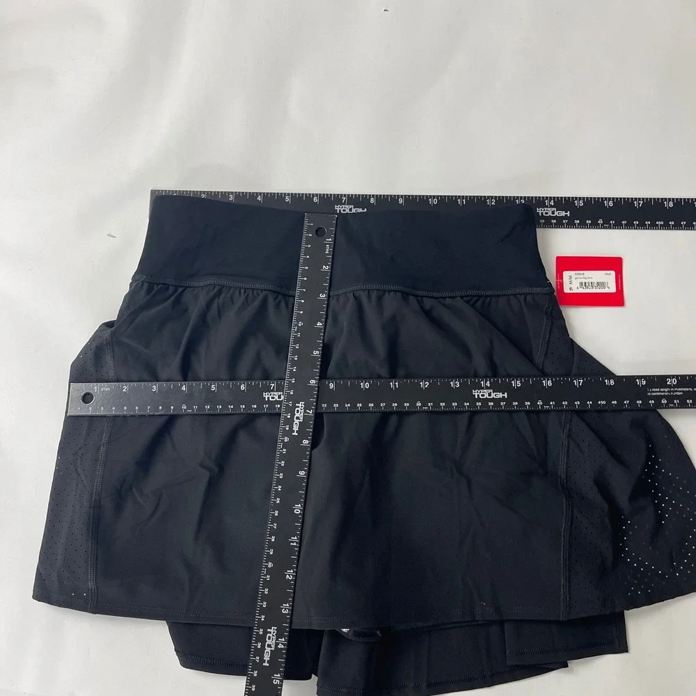 Spanx Skort Womens M Black Get Moving Athletic Tennis Golf Pickleball Gym NEW